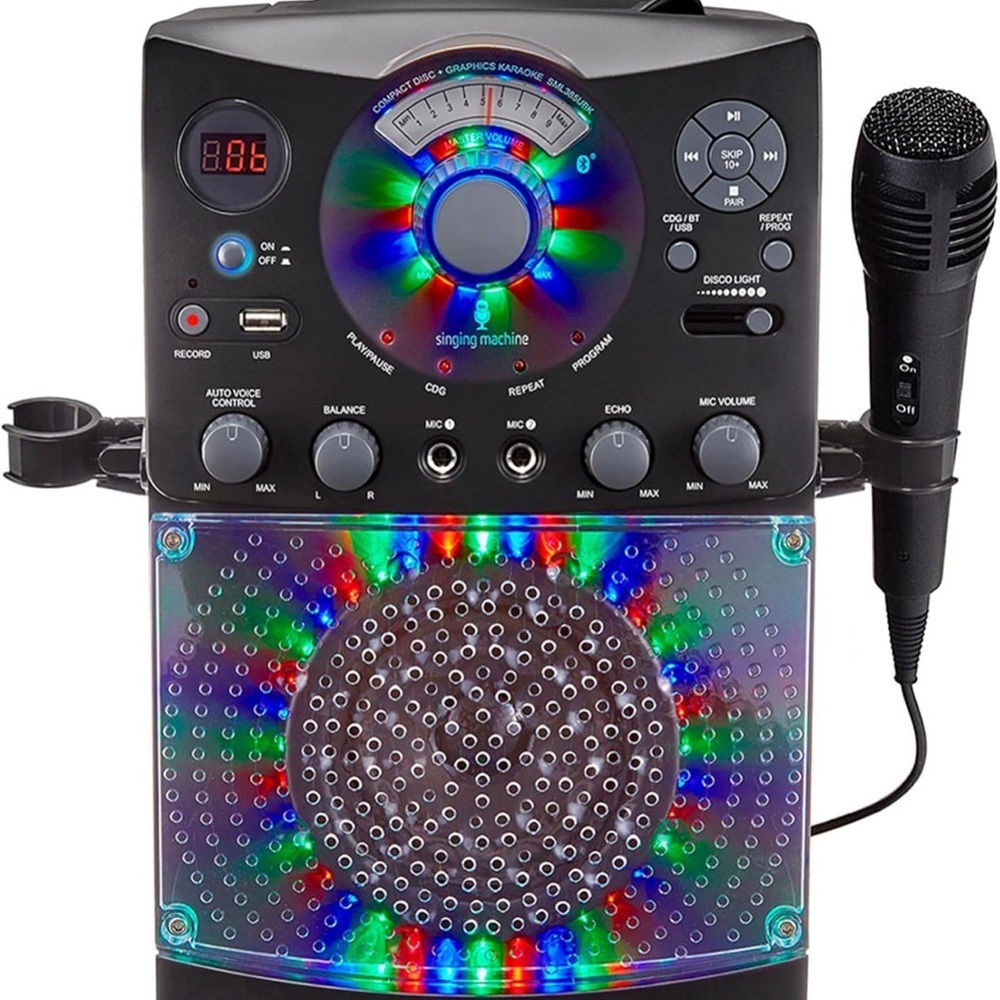 Singing Machine Karaoke System with Microphone